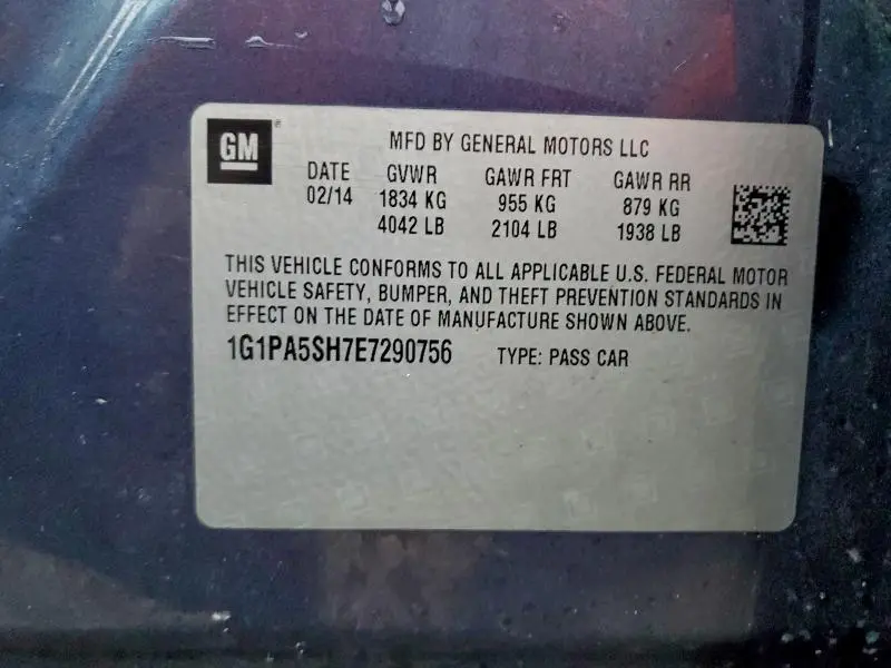 2014 CHEVROLET CRUZE LS  