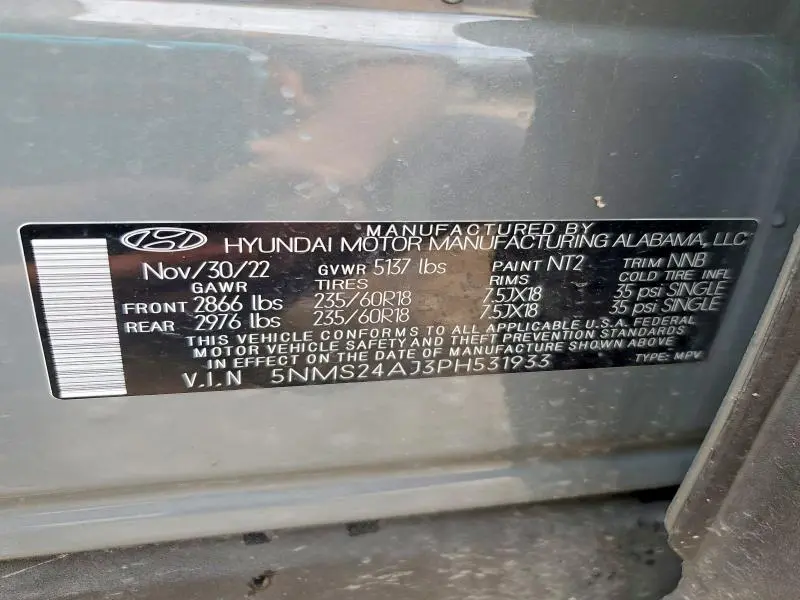 2023 HYUNDAI SANTA FE SEL  