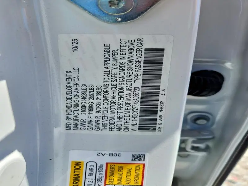 2025 HONDA ACCORD HYBRID SPORT  