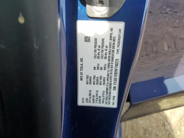 2024 TESLA MODEL 3   