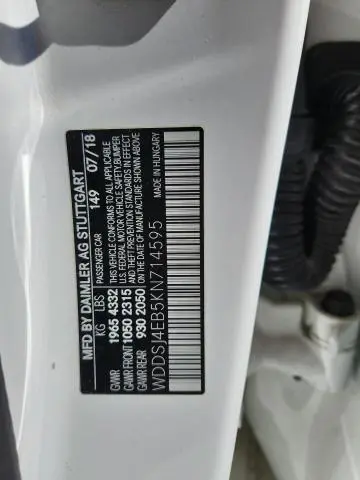 2019 MERCEDES-BENZ CLA 250  