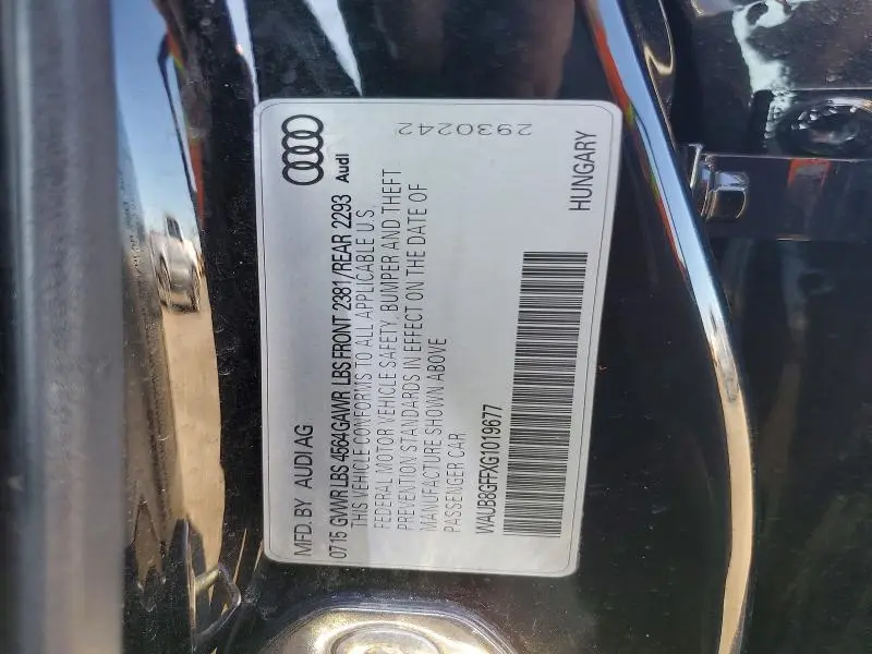 2016 AUDI A3 PREMIUM  