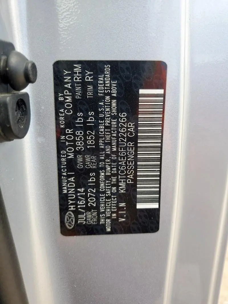 2015 HYUNDAI VELOSTER TURBO  