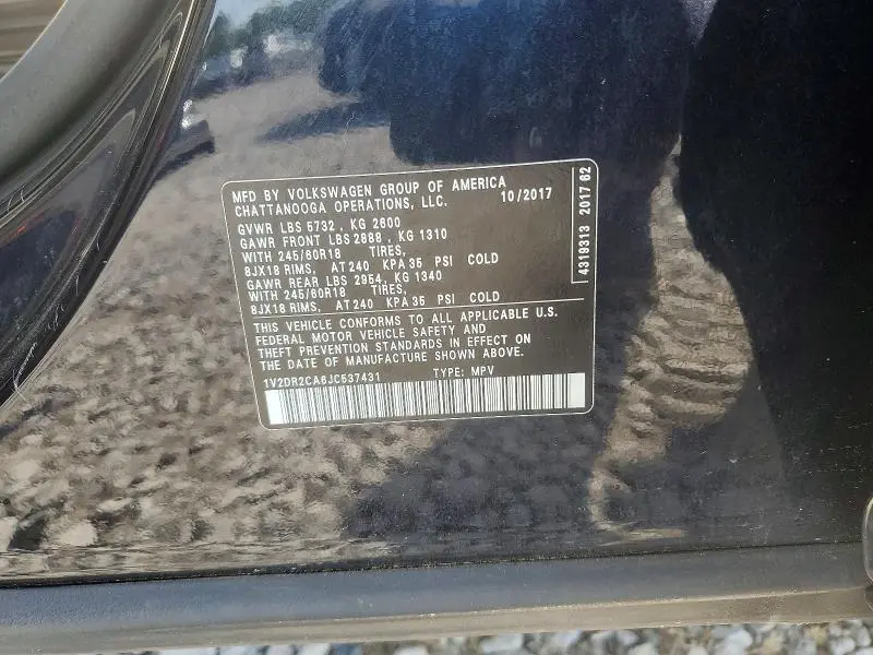 2018 VOLKSWAGEN ATLAS SE  