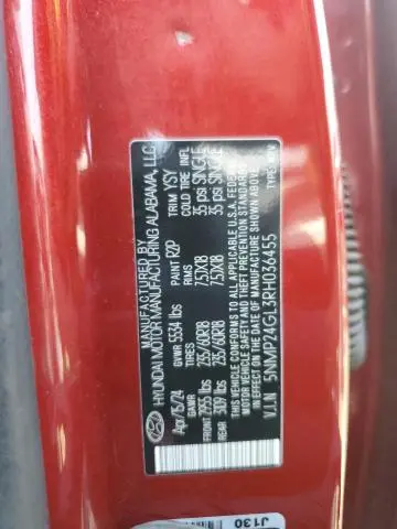 2024 HYUNDAI SANTA FE SEL  