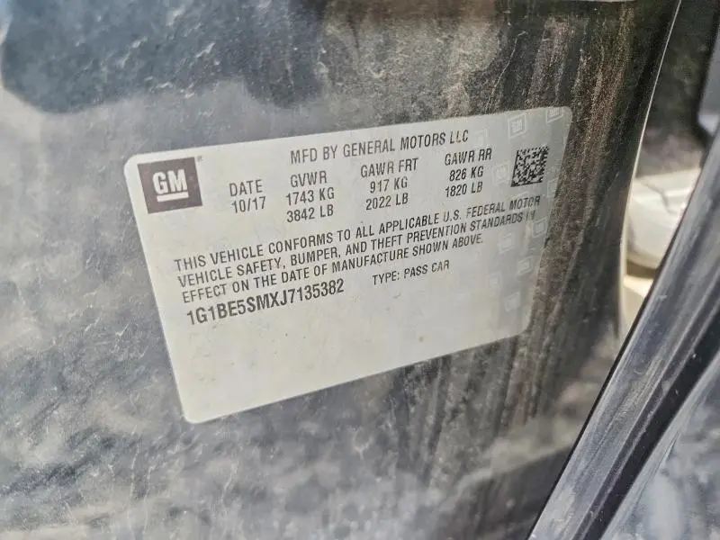 2018 CHEVROLET CRUZE LT  