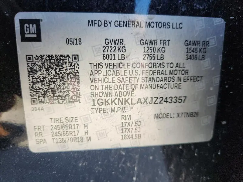2018 GMC ACADIA SLE  