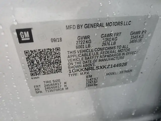 2019 GMC ACADIA SLE  