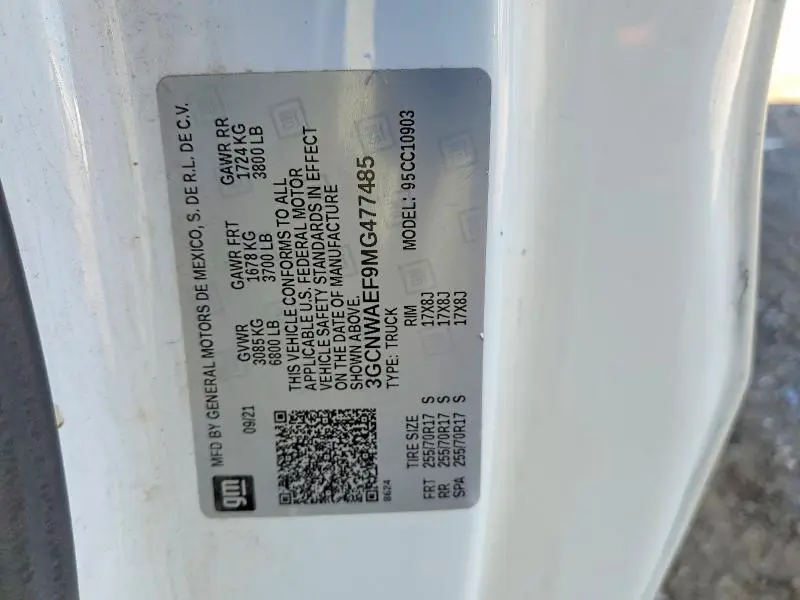 2021 CHEVROLET SILVERADO C1500  