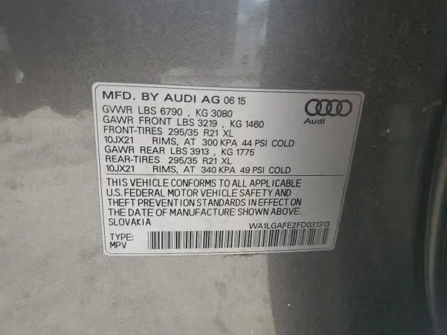 2015 AUDI Q7 PREMIUM PLUS  