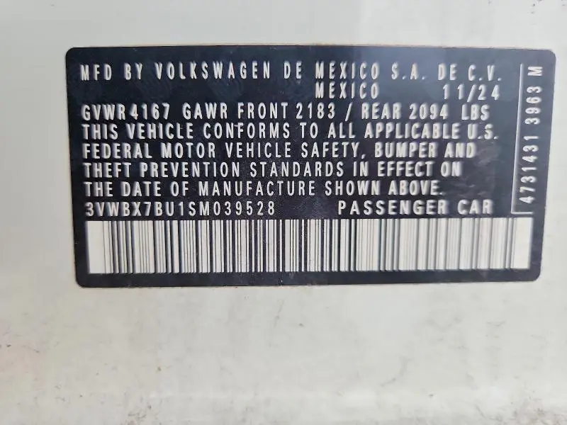 2025 VOLKSWAGEN JETTA SPORT  