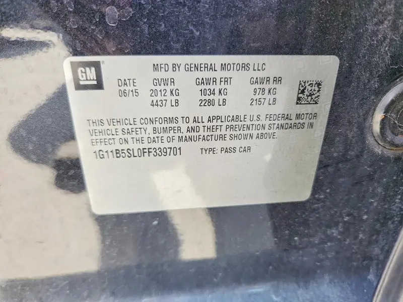 2015 CHEVROLET MALIBU LS  