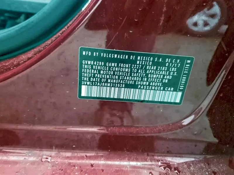 2017 VOLKSWAGEN JETTA SEL  