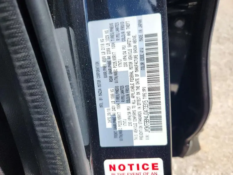 2018 MAZDA CX-5 SPORT  