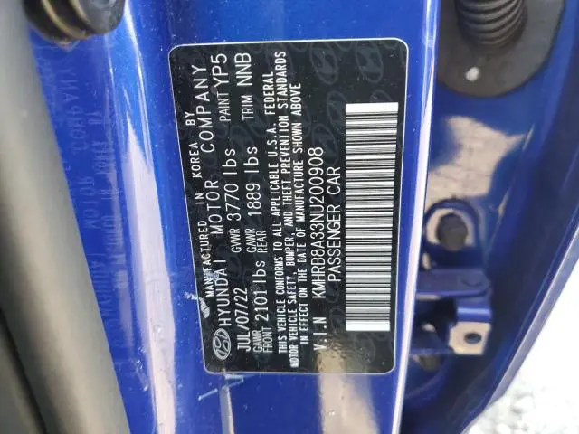 2022 HYUNDAI VENUE SE  