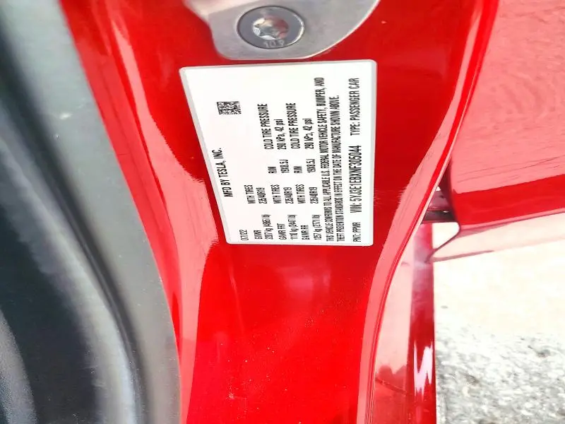 2022 TESLA MODEL 3   