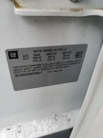 2017 CHEVROLET MALIBU LT  