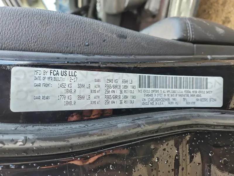 2017 DODGE DURANGO SXT  