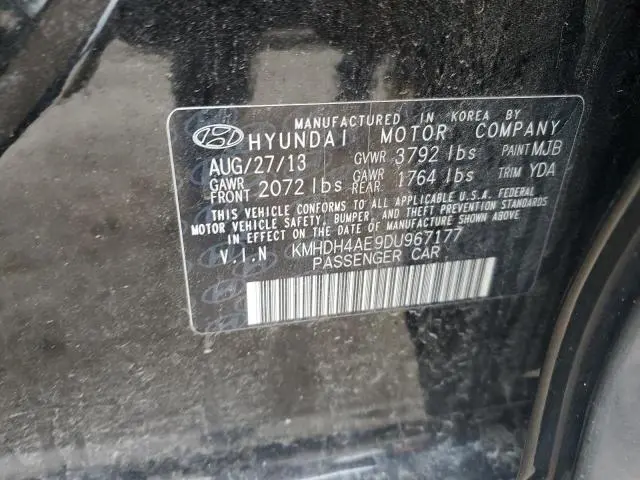 2013 HYUNDAI ELANTRA   