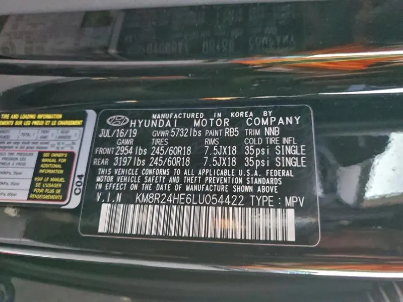 2020 HYUNDAI PALISADE SEL  