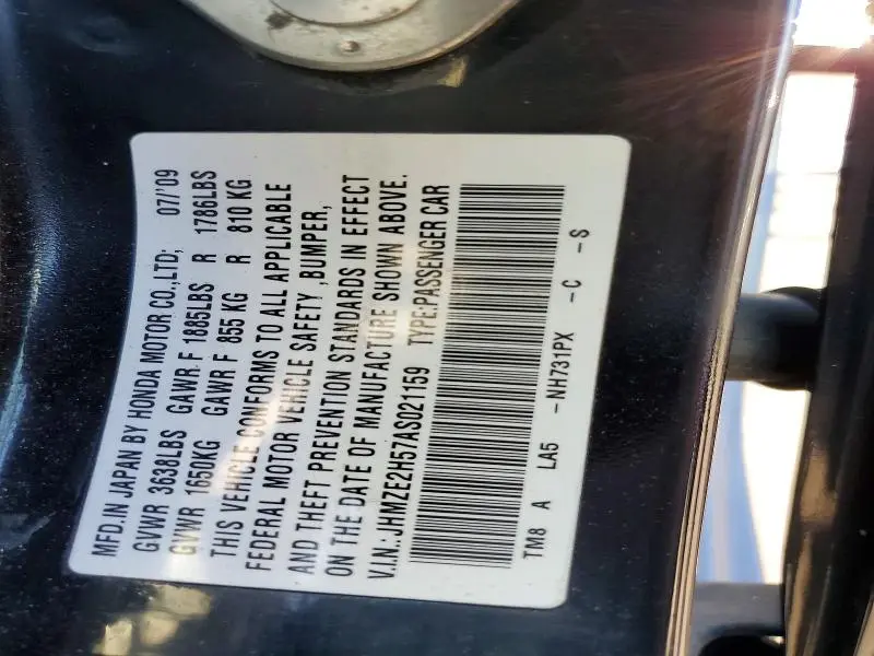 2010 HONDA INSIGHT LX  