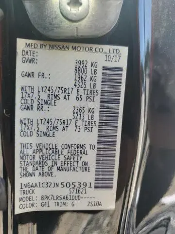 2018 NISSAN TITAN XD S