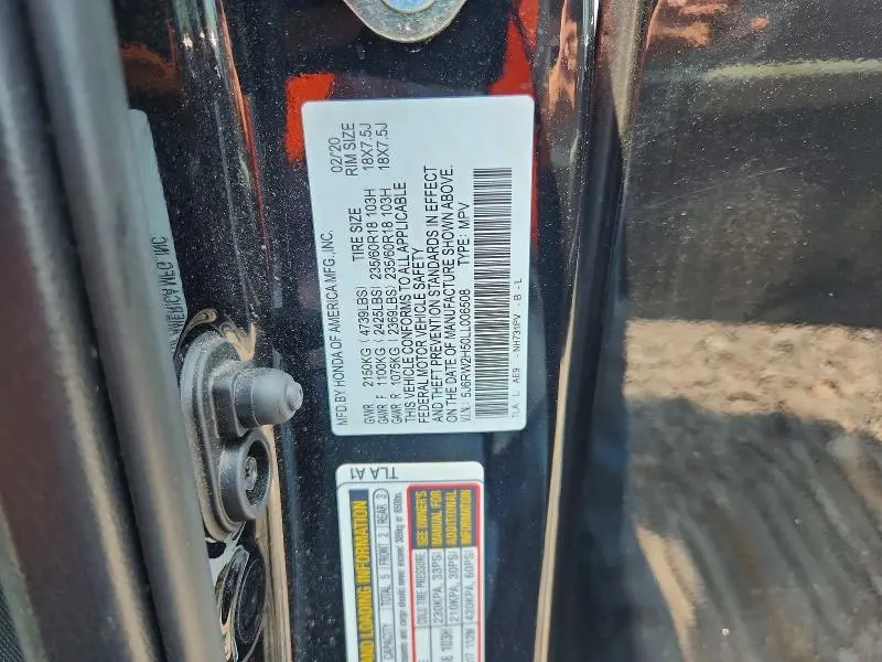2020 HONDA CR-V EX  