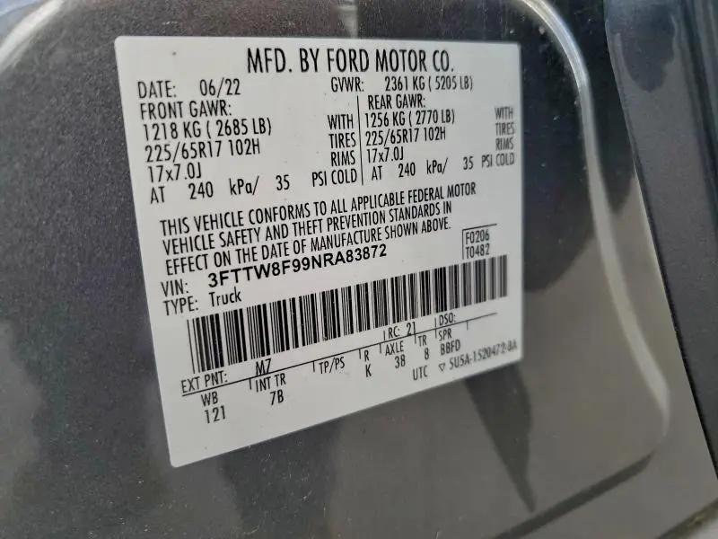 2022 FORD MAVERICK XL  