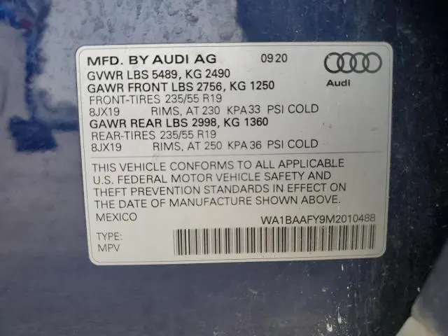 2021 AUDI Q5 PREMIUM PLUS  