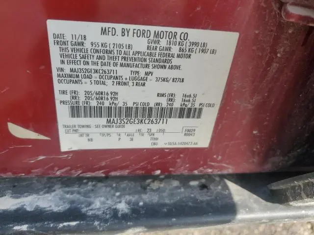 2019 FORD ECOSPORT SE  