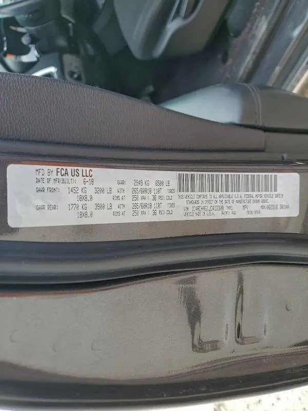 2018 DODGE DURANGO SXT  