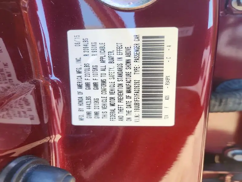 2015 ACURA TLX TECH  
