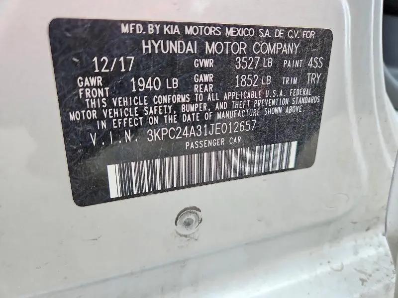 2018 HYUNDAI ACCENT SE  
