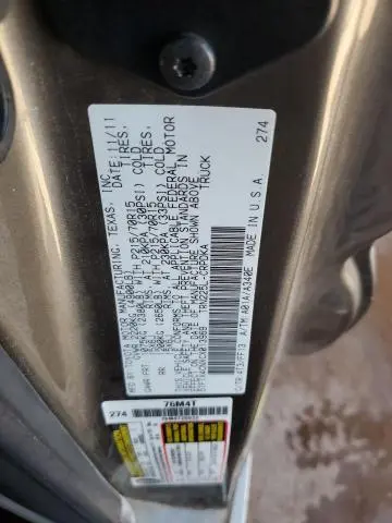 2012 TOYOTA TACOMA ACCESS CAB  