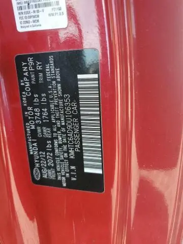 2013 HYUNDAI VELOSTER   