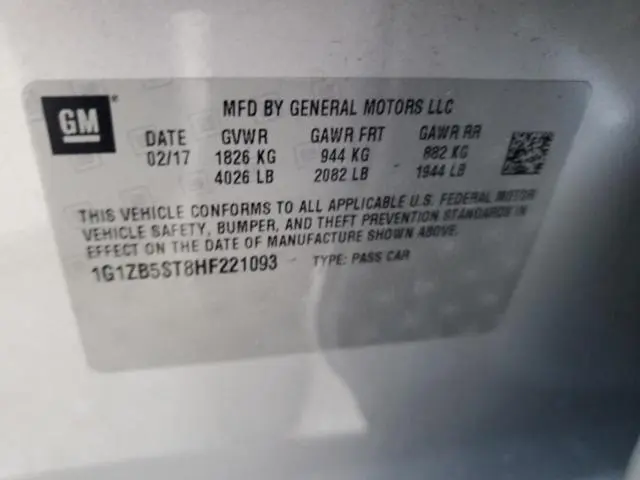 2017 CHEVROLET MALIBU LS  