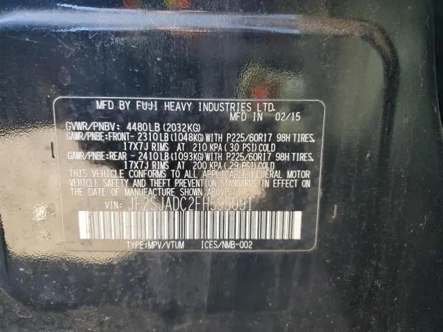 2015 SUBARU FORESTER 2.5I PREMIUM  