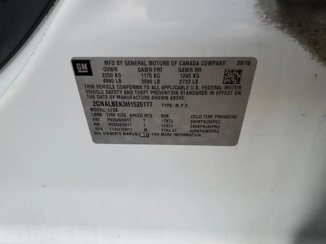 2017 CHEVROLET EQUINOX LS  