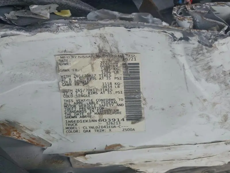 2022 NISSAN FRONTIER S  