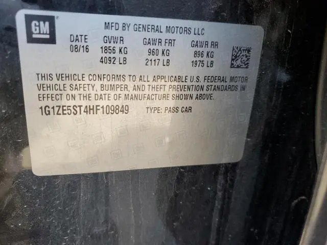 2017 CHEVROLET MALIBU LT  