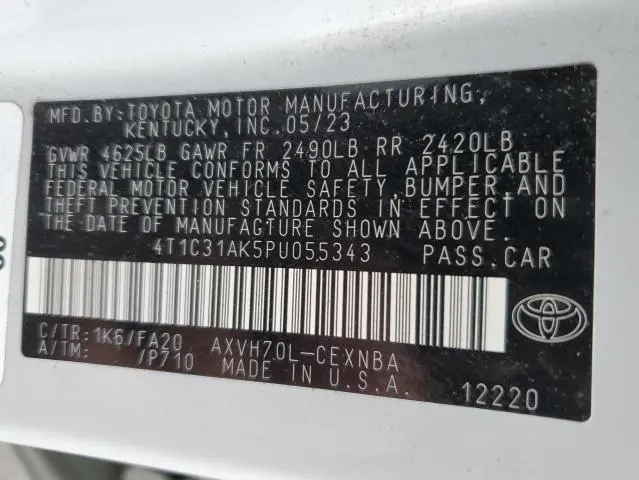 2023 TOYOTA CAMRY LE  