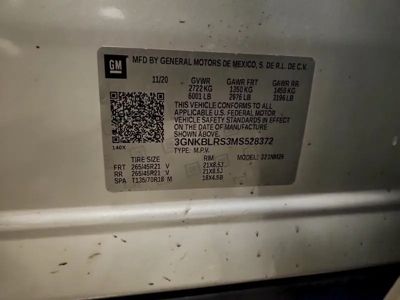 2021 CHEVROLET BLAZER PREMIER  