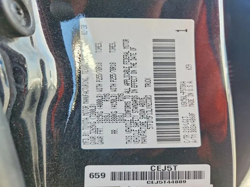 2020 TOYOTA TUNDRA SR5  
