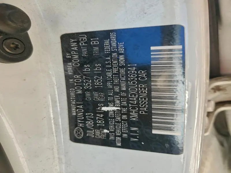 2013 HYUNDAI ACCENT GLS  