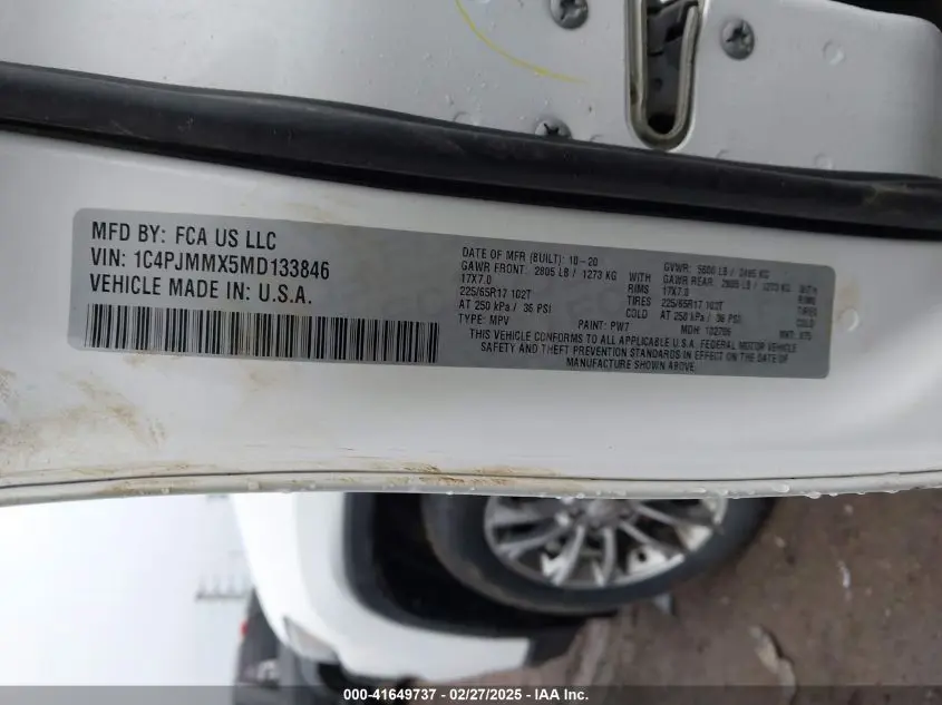 2021 JEEP CHEROKEE LATITUDE LUX 4X4