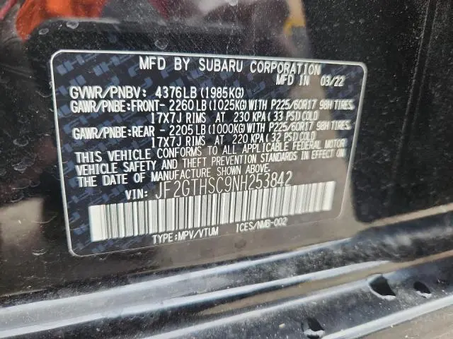 2022 SUBARU CROSSTREK SPORT