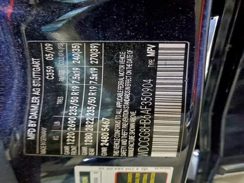 2010 MERCEDES-BENZ GLK 350 4MATIC  