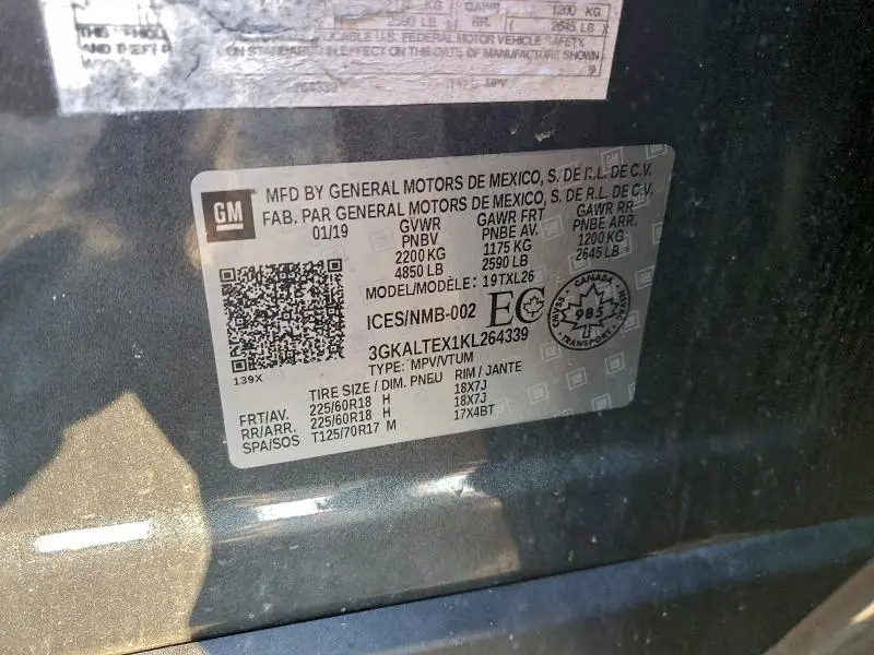 2019 GMC TERRAIN SLE  