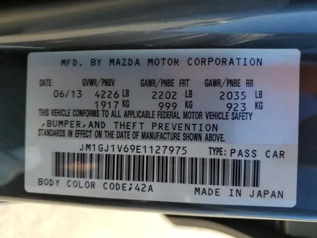 2014 MAZDA 6 TOURING  