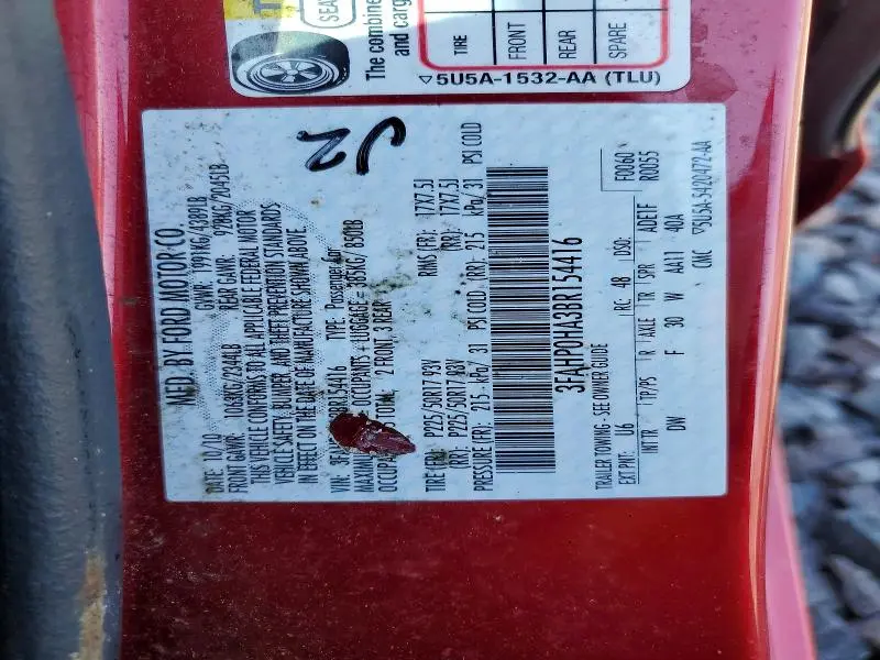 2011 FORD FUSION SE  